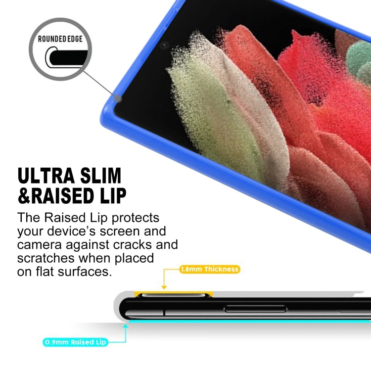 For Samsung Galaxy S22 Ultra 5G GOOSPERY PEARL JELLY Shockproof TPU Phone Case(Blue)