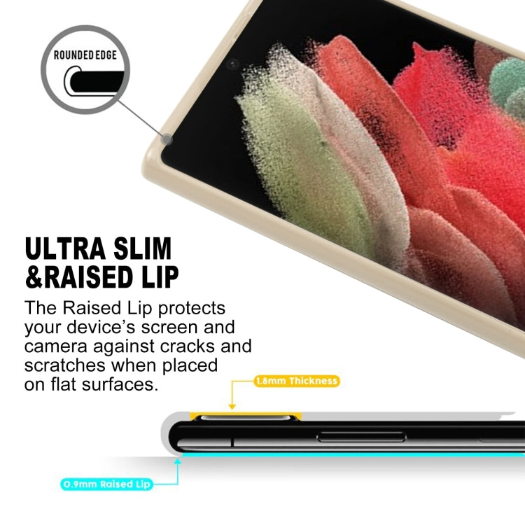 For Samsung Galaxy S22 Ultra 5G GOOSPERY PEARL JELLY Shockproof TPU Phone Case(Gold)