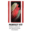For Samsung Galaxy S22 Ultra 5G GOOSPERY PEARL JELLY Shockproof TPU Phone Case(Red)