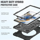 For Samsung Galaxy Tab A8 10.5 2021 Silicone + PC Tablet Case(Black)