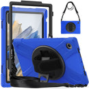 For Samsung Galaxy Tab A8 10.5 2021 Silicone + PC Tablet Case(Blue)