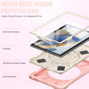 For Samsung Galaxy Tab A8 10.5 2021 Silicone + PC Tablet Case(Rose Gold)