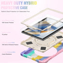 For Samsung Galaxy Tab A8 10.5 2021 Silicone + PC Tablet Case(Colorful Pink)