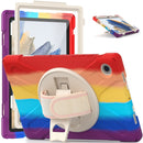 For Samsung Galaxy Tab A8 10.5 2021 Silicone + PC Tablet Case(Colorful Red)