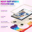 For Samsung Galaxy Tab A8 10.5 2021 Silicone + PC Tablet Case(Colorful Red)