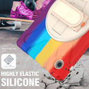 For Samsung Galaxy Tab A8 10.5 2021 Silicone + PC Tablet Case(Colorful Red)