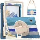 For Samsung Galaxy Tab A8 10.5 2021 Silicone + PC Tablet Case(Colorful Blue)