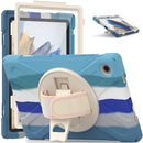 For Samsung Galaxy Tab A8 10.5 2021 Silicone + PC Tablet Case(Colorful Blue)