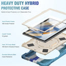 For Samsung Galaxy Tab A8 10.5 2021 Silicone + PC Tablet Case(Colorful Blue)