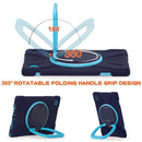 For Samsung Galaxy Tab A8 10.5 2021 Silicone + PC Tablet Case(Navy Blue + Blue)