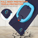 For Samsung Galaxy Tab A8 10.5 2021 Silicone + PC Tablet Case(Navy Blue + Blue)