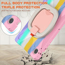 For Samsung Galaxy Tab A8 10.5 2021 Silicone + PC Tablet Case(Colorful Pink)