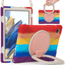 For Samsung Galaxy Tab A8 10.5 2021 Silicone + PC Tablet Case(Colorful Red)