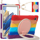 For Samsung Galaxy Tab A8 10.5 2021 Silicone + PC Tablet Case(Colorful Red)