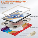 For Samsung Galaxy Tab A8 10.5 2021 Silicone + PC Tablet Case(Colorful Red)
