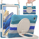 For Samsung Galaxy Tab A8 10.5 2021 Silicone + PC Tablet Case(Colorful Blue)