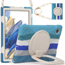 For Samsung Galaxy Tab A8 10.5 2021 Silicone + PC Tablet Case(Colorful Blue)