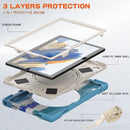 For Samsung Galaxy Tab A8 10.5 2021 Silicone + PC Tablet Case(Colorful Blue)