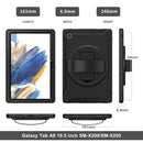 For Samsung Galaxy Tab A8 10.5 2021 Shockproof TPU + PC Tablet Case(Black)