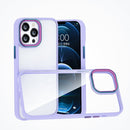Colorful Metal Lens Ring Phone Case For iPhone 12 / 12 Pro(Purple)