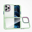 Colorful Metal Lens Ring Phone Case For iPhone 11(Green)