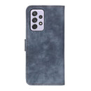 For Samsung Galaxy A73 5G Antelope Texture Magnetic Buckle Flip Leather Phone Case(Blue)