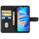 Leather Phone Case For Tecno Spark 8T(Black)