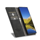 For Samsung Galaxy S22 Ultra LC.IMEEKE Soft PU + TPU Magnetic Skin-friendly Feeling Leather Phone Case(Black)