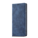 For Samsung Galaxy S22 LC.IMEEKE Soft PU + TPU Magnetic Skin-friendly Feeling Leather Phone Case(Blue)