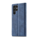 For Samsung Galaxy S22 LC.IMEEKE Soft PU + TPU Magnetic Skin-friendly Feeling Leather Phone Case(Blue)