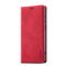 For Samsung Galaxy S22 LC.IMEEKE Soft PU + TPU Magnetic Skin-friendly Feeling Leather Phone Case(Red)