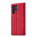 For Samsung Galaxy S22 LC.IMEEKE Soft PU + TPU Magnetic Skin-friendly Feeling Leather Phone Case(Red)