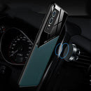 For vivo Y76 All-inclusive Leather + Organic Glass Phone Case(Green)