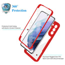 For Samsung Galaxy S21 5G Acrylic + TPU 360 Degrees Full Coverage Shockproof Phone Case(Black)