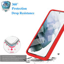 For Samsung Galaxy S21 5G Acrylic + TPU 360 Degrees Full Coverage Shockproof Phone Case(Black)