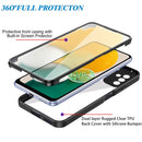 For Samsung Galaxy A13 5G Acrylic + TPU 360 Degrees Full Coverage Shockproof Phone Case(Black)