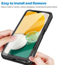 For Samsung Galaxy A13 5G Acrylic + TPU 360 Degrees Full Coverage Shockproof Phone Case(Black)