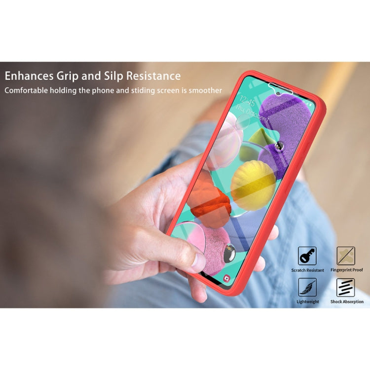 For Samsung Galaxy A51 4G Acrylic + TPU 360 Degrees Full Coverage Shockproof Phone Case(Green)