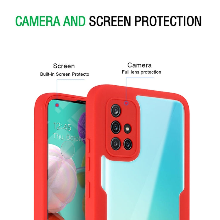 For Samsung Galaxy A51 4G Acrylic + TPU 360 Degrees Full Coverage Shockproof Phone Case(Green)