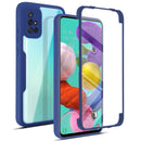 For Samsung Galaxy A51 4G Acrylic + TPU 360 Degrees Full Coverage Shockproof Phone Case(Blue)