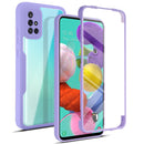 For Samsung Galaxy A51 4G Acrylic + TPU 360 Degrees Full Coverage Shockproof Phone Case(Purple)