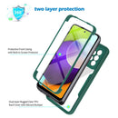 For Samsung Galaxy A52 5G / 4G Acrylic + TPU 360 Degrees Full Coverage Shockproof Phone Case(Black)