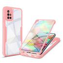 For Samsung Galaxy A71 4G Acrylic + TPU 360 Degrees Full Coverage Shockproof Phone Case(Pink)