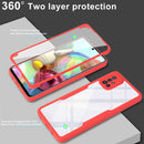 For Samsung Galaxy A71 4G Acrylic + TPU 360 Degrees Full Coverage Shockproof Phone Case(Pink)