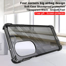 For Motorola Edge X30 imak Airbag TPU Case with Screen Protector(Transparent Black)