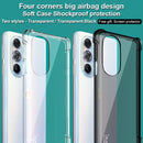 For Motorola Edge X30 imak Airbag TPU Case with Screen Protector(Transparent Black)