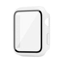 imak PC Case with Tempered Glass Film For Apple Watch Series 7 45mm(White)