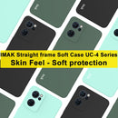 For OPPO Reno7 5G imak UC-4 Series Straight Edge TPU Soft Protective Case(Black)