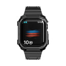 Two-color Integrated Watch Band For Apple Watch Series 7 41mm / 6&SE&5&4 40mm(Black + Black Frame)