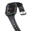 Two-color Integrated Watch Band For Apple Watch Series 7 41mm / 6&SE&5&4 40mm(Black + Black Frame)